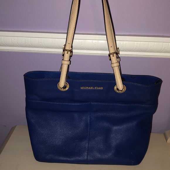 Michael Kors Handbags - Michael Kors Royal Blue Small Tote! MAKE OFFERS!
